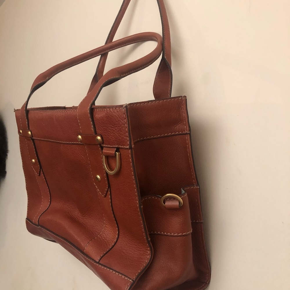 Franklin Covey full grain shoulder bag